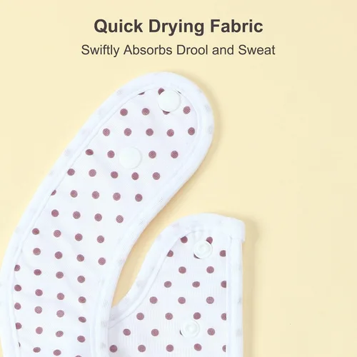 Vista 7 de Baberos impermeables Benoxine para bebés, niños y niñas, baberos tipo bandana suaves y absorbentes para recién nacidos de 0 a 12 meses