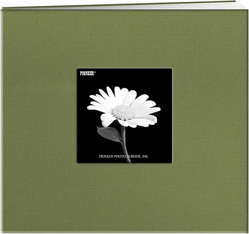 Vista 14 de Pioneer Libro de Memoria con Marco de Tela Frontal Postbound de 5 por 7 Pulgadas, Rojo Manzana