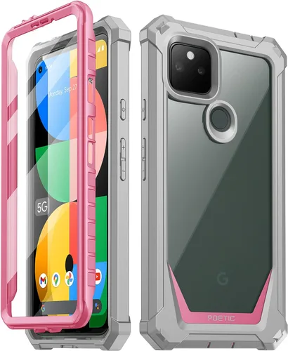 Vista 8 de Poetic Guardian Series - Funda diseñada para Google Pixel 5A 5G, híbrida de cuerpo completo, a prueba de golpes, con protector de pantalla Azul