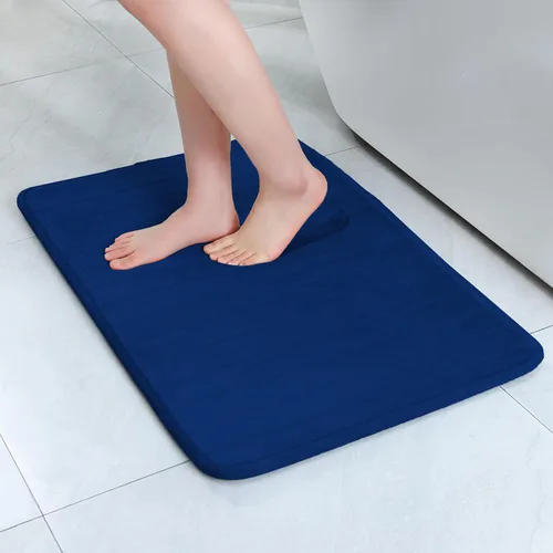 Vista 30 de SWEMSTAR Alfombra de baño de espuma viscoelástica con alfombra de inodoro, tapete de baño absorbente de agua para suelo de baño, antideslizante