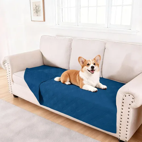 Vista 31 de hyha - Manta impermeable para cama de perro, mantas suaves para mascotas, funda impermeable para sofá para perros, fundas reversibles lavables