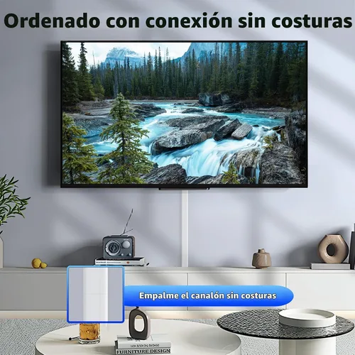 Vista 5 de ZhiYo Pared oculta de cordón beige de 63 pulgadas, tamaño grande para 2-4