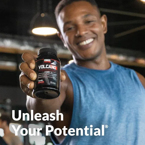 Vista 7 de Force Factor Volcano Pre-Entrenamiento Suplemento de Óxido Nítrico Booster para Hombres with Creatine and L-Citrulline to Help Boost Nitric Oxide