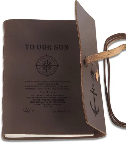Vista 13 de Diarios de cuero personalizados para cuadernos bíblicos cristianos personalizados de 5 x 7 pulgadas, cuaderno de bocetos, diario de viaje, regalos
