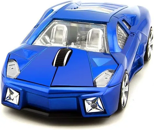 Vista 2 de FASBEL LBGN Wireless Sports Car Mouse Ordenador Ratones Ordenador Portátil PC Ratón Óptico (Azul)