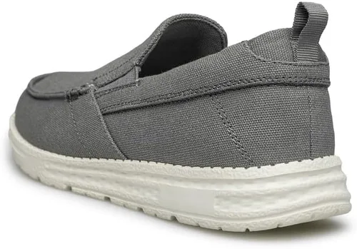 Vista 3 de Vidbiv - Mocasines y zapatos sin cordones para hombre, zapatos de lona anchos y casuales con soporte de arco para caminar, cómodos para el trabajo