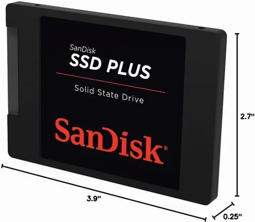 Vista 3 de SanDisk SSD PLUS 480GB SSD interno - SATA III 6 Gb/s, 2.5"/7mm, hasta 535 MB/s - SDSSDA-480G-G26