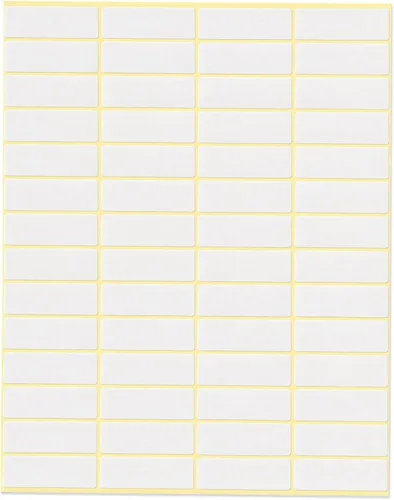 Vista 2 de dealzEpic - Etiquetas adhesivas de papel en blanco writable - 13x38mm