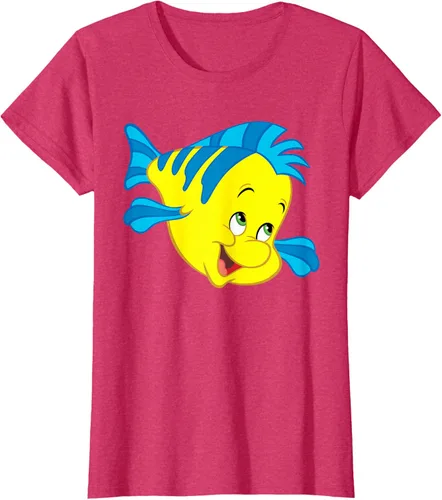 Vista 7 de Disney Camiseta de disfraz de cara grande de la Sirenita Flounder Sidekick