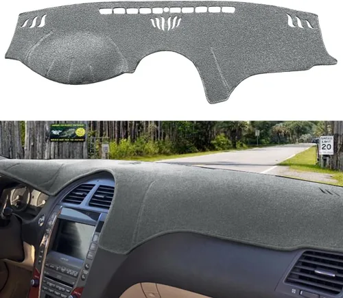 Vista 9 de Funda para salpicadero Fcovergurus de ajuste personalizado para Lexus ES300 ES330, protector de alfombrilla para salpicadero F116 (Beige)