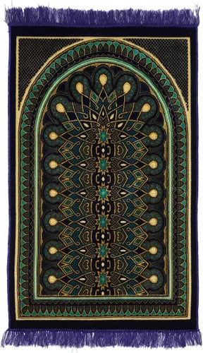 Vista 10 de Alfombra de oración – Alfombra turca Janamaz Sajada de felpa suave para hombres y mujeres, alfombrilla de oración lisa y sólida, regalo de Ramadán