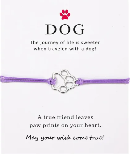 Vista 12 de PLwelth Pulseras de perro de cachorro para mujeres y hombres, regalos conmemorativos para amantes de las mascotas, regalos de amistad para ella, sus