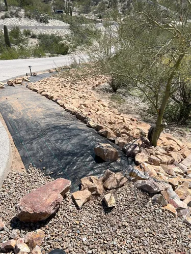 Vista 9 de Sandbaggy Tejido geotextil para paisaje, para estabilización del suelo y contrapiso para entrada, caminos de grava y estacionamientos, 200 libras
