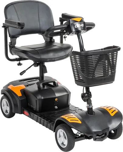 Vista 9 de Drive Medical Scout - Vespa compacta del poder del viaje, diseño de 4 ruedas El scooter compacto de viaje ofrece un diseño ligero de 4 ruedas