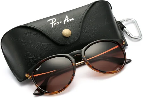 Vista 7 de Gafas de sol polarizadas para mujer estilo redondo clásico 100 protección UV