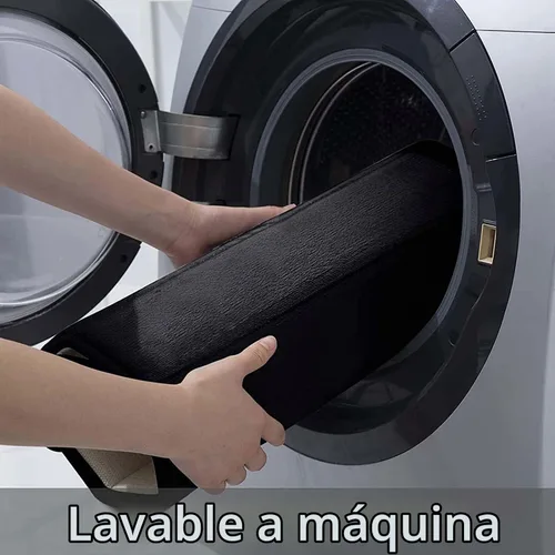 Vista 6 de Buganda Juego de 2 alfombras y tapetes de baño de espuma viscoelástica, lavables a máquina, suaves, antideslizantes, absorbentes, para baño, ducha