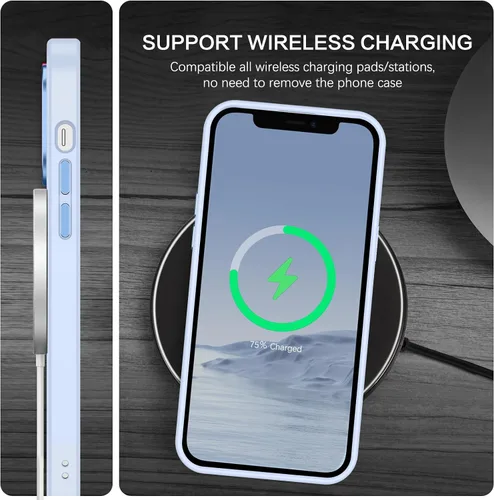 Vista 9 de BENTOBEN Funda magnética para iPhone 12, iPhone 12 Pro [compatible con Magsafe], funda translúcida mate, delgada, a prueba de golpes, para mujeres