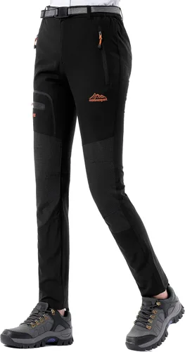 Vista 2 de BenBoy Pantalones de senderismo para mujer, impermeables, ligeros, de secado rápido, casuales, para exteriores