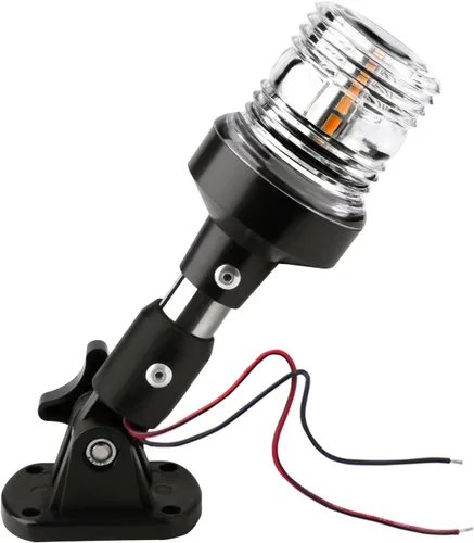 Vista 8 de Marinexplore Luz de Popa - Luces LED Blancas de Ancla y Bimini Top para Pontones y Barcos de Pesca, 3NM, 12-24V, 12