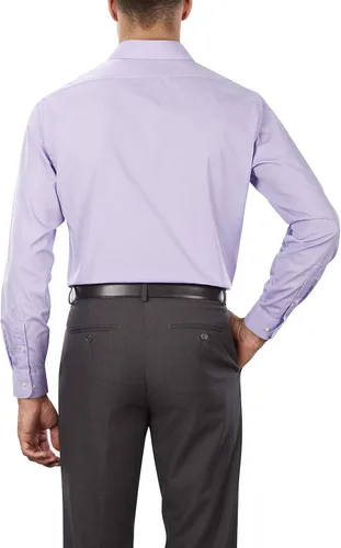Vista 2 de Van Heusen - Camisa de vestir de popelina para hombre, ajuste estándar, unicolor