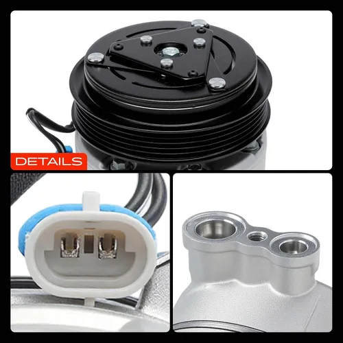 Vista 9 de A-Premium Compresor de aire acondicionado CA con embrague compatible con Saab 9-3 2.0L 2003-2011, 9-3X 2.0L 2010-2011