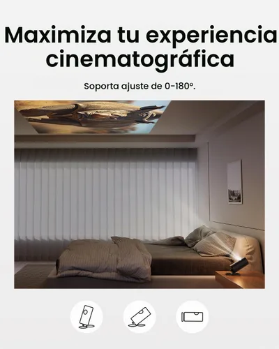 Vista 5 de NEBULA Soporte plegable para proyector, soporte de escritorio ultracompacto con configuración fácil y rotación de 180 grados, para Capsule 3