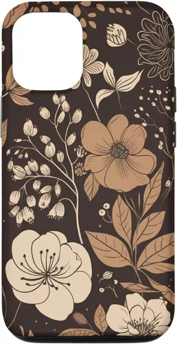Vista 28 de Hazelnut Brown Wildflower Floral Flower Design Case for iPhone 17