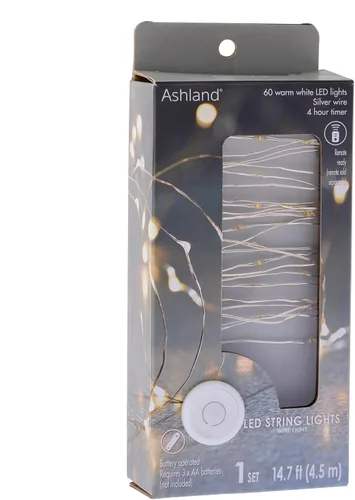 Vista 4 de Ashland Cadena de luces LED blancas de 30 quilates
