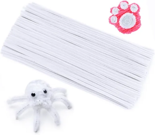 Vista 10 de Eppingwin Limpiapipas multicolor, tallos de felpilla de 12 pulgadas para manualidades, limpiapipas, suministros de manualidades para proyectos