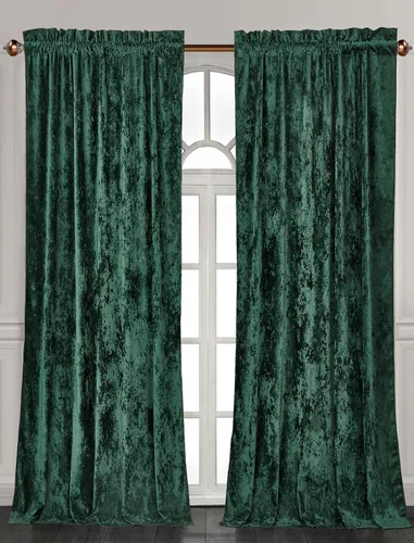 Vista 11 de Chezmoi Collection Lux - Juego de 2 paneles de cortinas de terciopelo triturado beige, 72 pulgadas de largo, para oscurecer la habitación, cortinas