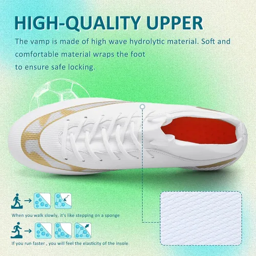 Vista 2 de Tacos de fútbol para hombre y mujer, zapatos de fútbol al aire libre para niño grande AGFG