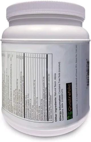 Vista 2 de Sin OMG, fabricado en los Estados Unidos, el mejor colágeno con vitaminas, minerales, aminoácidos y calostro, 1.14 libras