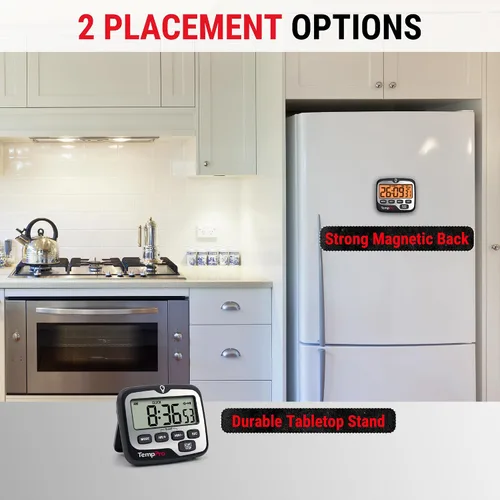 Vista 7 de ThermoPro TM01 Temporizadores de Cocina para Cocinar con Temporizador de Cuenta Regresiva y Cuenta Progresiva, Temporizador Digital para Niños