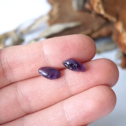 Vista 33 de Pendientes de tuerca de cristal de piedra natal aleternativa para mujer y hombre