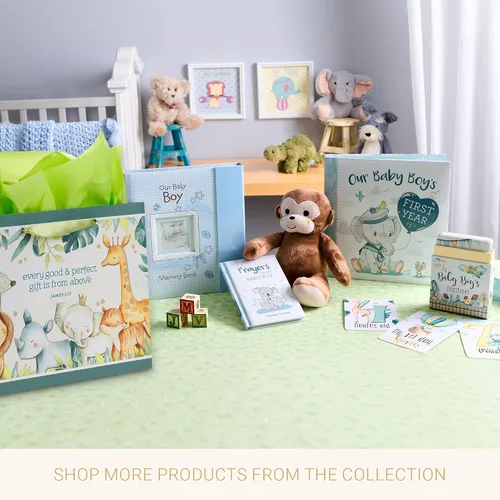 Vista 7 de Christian Art Gifts Bolsa de regalo grande de las Escrituras de Paisaje con tarjeta de felicitación y juego de papel de seda para niños: cada