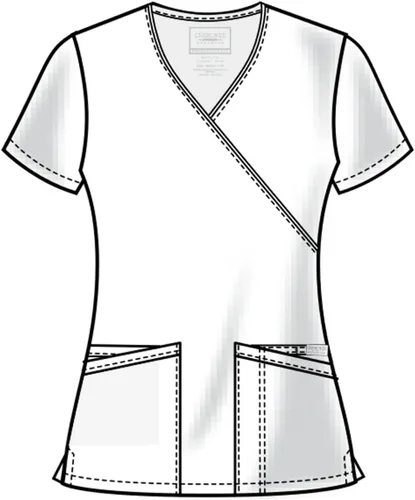 Vista 4 de Cherokee Mujer Scrubs Top Workwear Profesionales Mock Wrap WW655