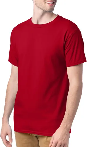 Vista 5 de Hanes Essentials Paquete de camisetas para hombre, camisetas de algodón con cuello redondo, 4o6unidades