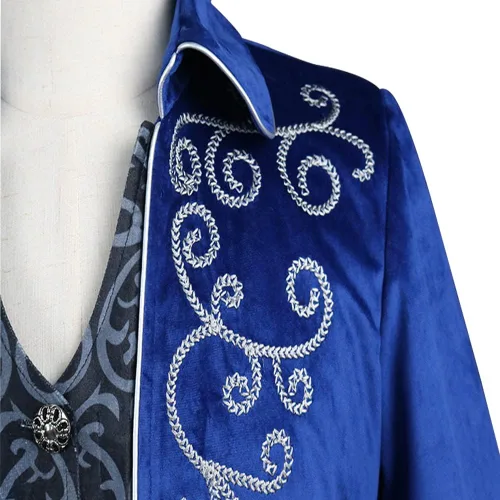 Vista 5 de VALOZENC Men's Steampunk Vintage Tailcoat Gothic Victorian Jacket Frock Coat Halloween Costume