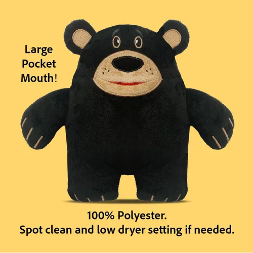 Vista 5 de La almohada de la hada de los dientes de The Tooth Brigade Peluche de felpa con gran bolsillo en la boca para dientes perdidos, tesoros, premios