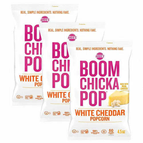 Vista 13 de Angie's BOOMCHICKAPOP - Palomitas de maíz con mezcla de caramelo y cheddar, 6 onzas