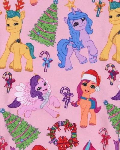 Vista 4 de INTIMO My Little Pony A New Generation Christmas - Conjunto de pijama para niña Sunny Starscout