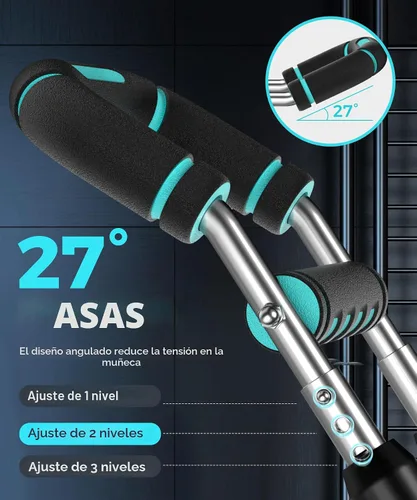 Vista 2 de Twister Arm Trainer Equipo de entrenamiento de pecho para hombres y mujeres, ajustable 5 resistencia (40-130 libras) Entrenador de fuerza