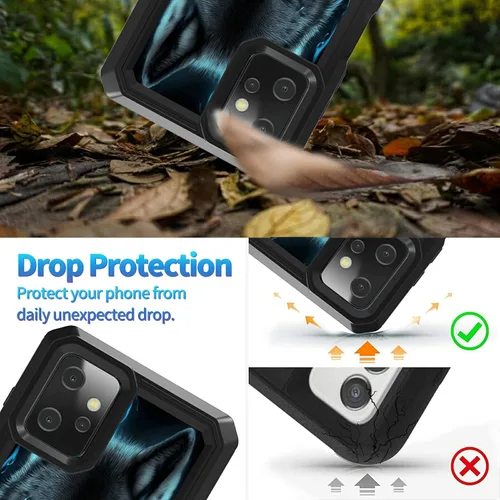 Vista 4 de Funda protectora para Motorola Moto G Power 2023 5G, carcasa protectora resistente de doble capa, funda de absorción de impactos premium para Moto G