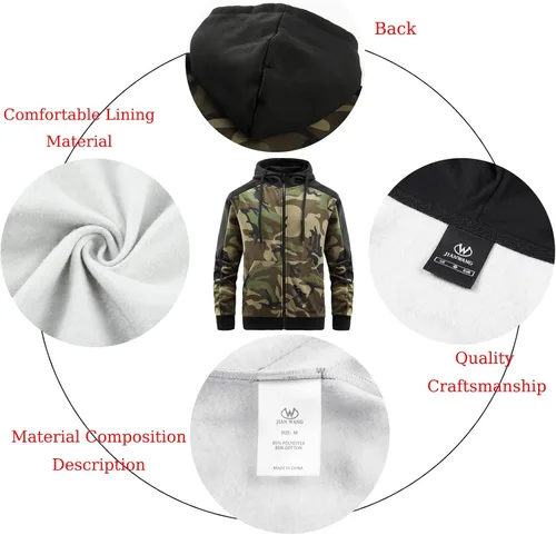 Vista 6 de ANOTWENER Trajes deportivos de 2 piezas para hombre, cuello alto, manga larga con bolsillos laterales dobles, chaqueta y pantalones deportivos