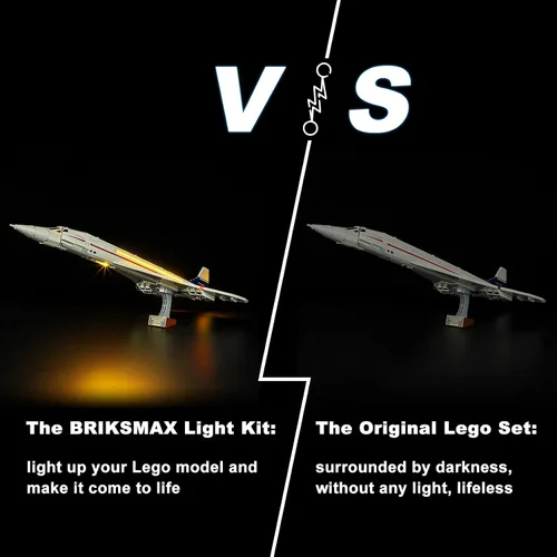Vista 6 de Kit de iluminación Briksmax para Concorde – Compatible con Lego 10318 – No incluye juego de Lego