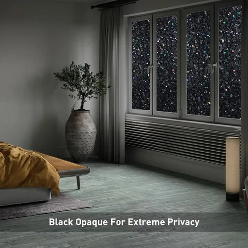 Vista 5 de LEMON CLOUD Película opaca total para ventana, adhesivos de vinilo, calcomanías decorativas 3D con efecto vitral para vidrio, cobertura estática