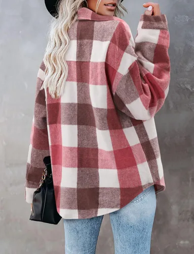 Vista 149 de ZOLUCKY Chaqueta de manga larga con botones para mujer, talla grande, blusas