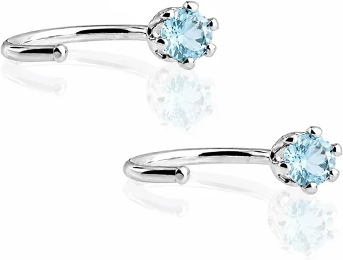 Vista 17 de Aretes de plata de ley para mujeres y niñas, hipoalergénicos para cartílago