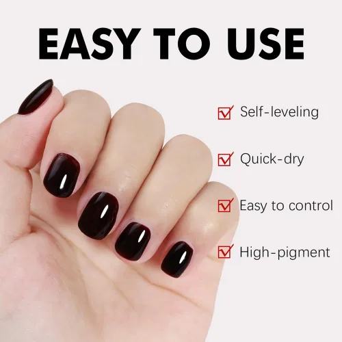 Vista 3 de Kit de Gel Constructor Gel Base de Goma Esmalte de Uñas, 15ml*2pcs (0.51 fl oz x 2 piezas) Para Engrosamiento de Uñas, Extensión de Fortalecimiento
