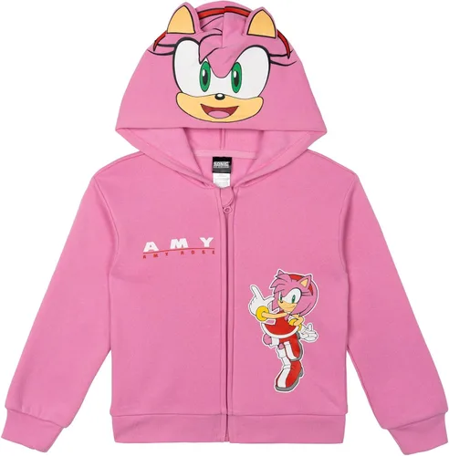 Vista 9 de SEGA Sonic the Hedgehog - Sudadera con capucha y cremallera para cosplay Sombra